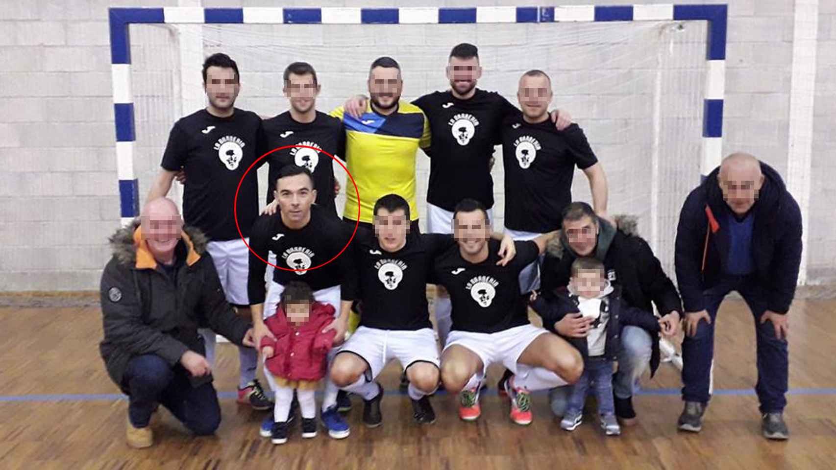 Imagen del equipo asturiano Boliche B, en el que jugaba Mamel.