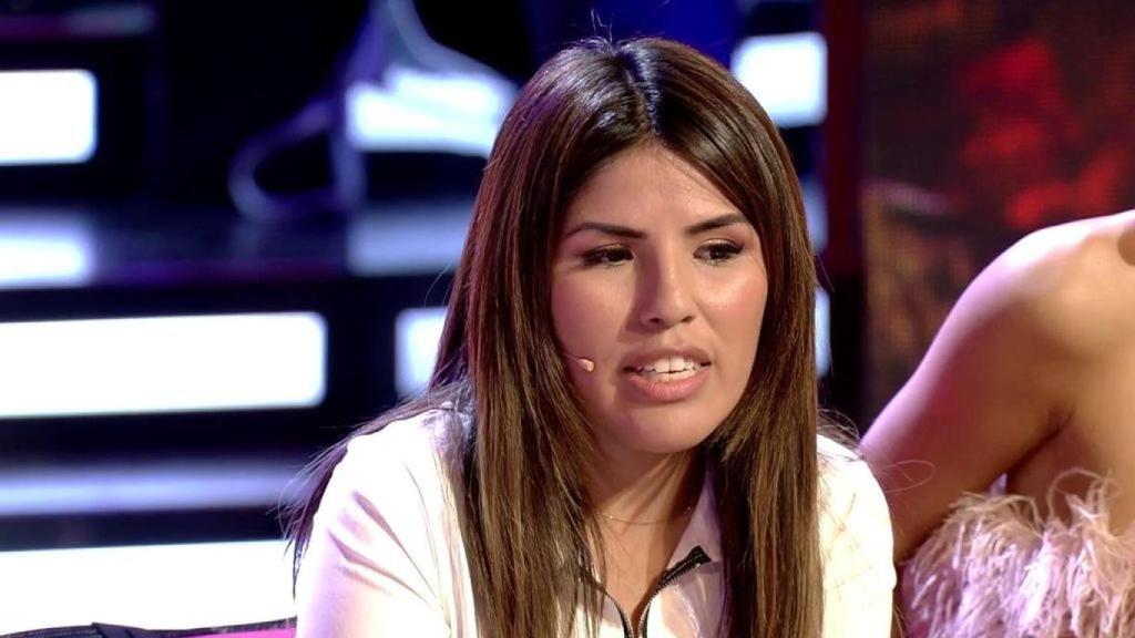 Isa Pantoja en el plató de 'Supervivientes'.