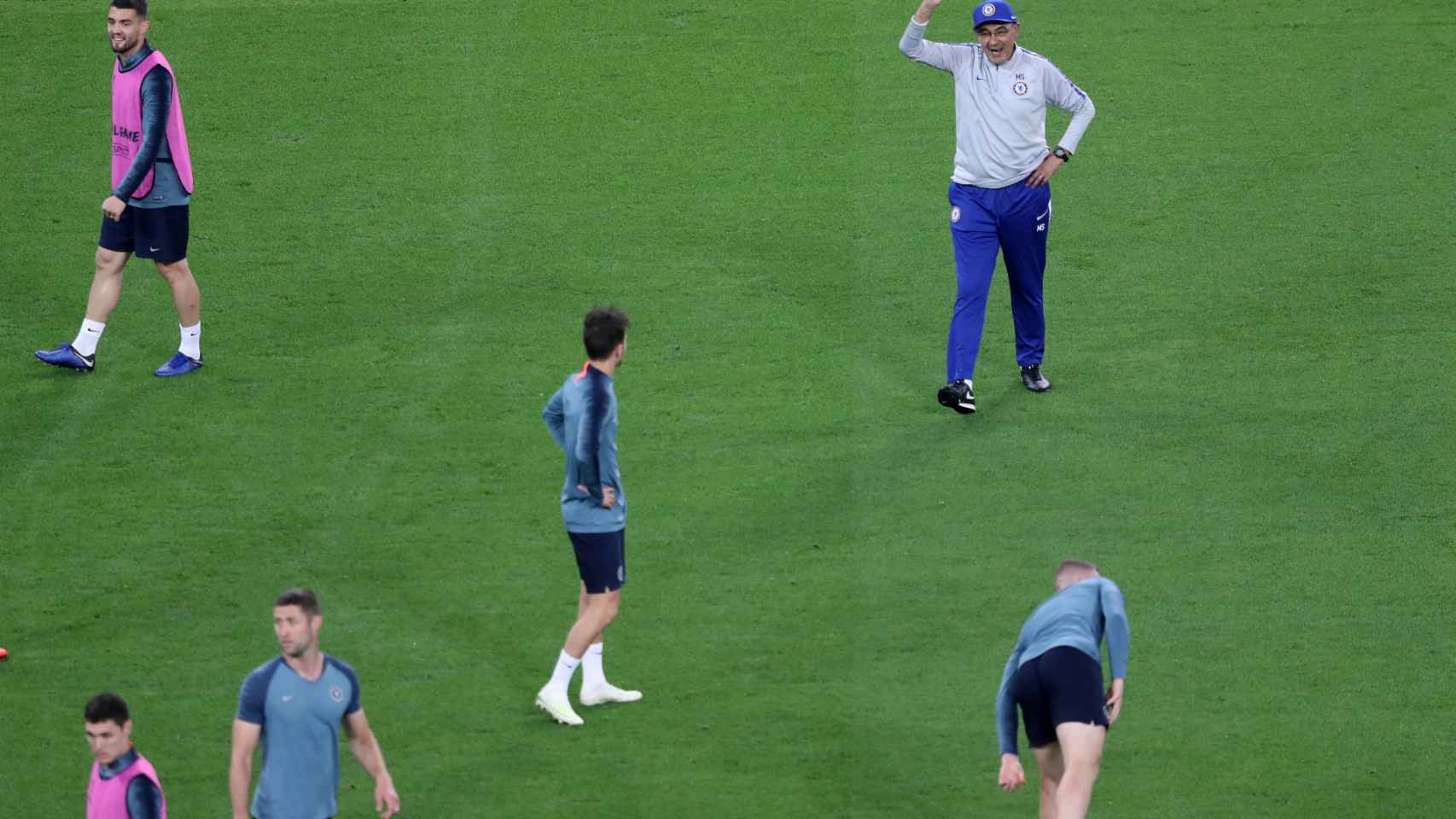 Sarri se marcha enfurecido del entrenamiento del Chelsea