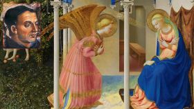 Fra Angelico y su obra más famosa, 'La Anunciación'.
