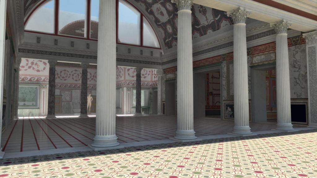 Recreación de la Domus Aurea gracias a la realidad virtual.