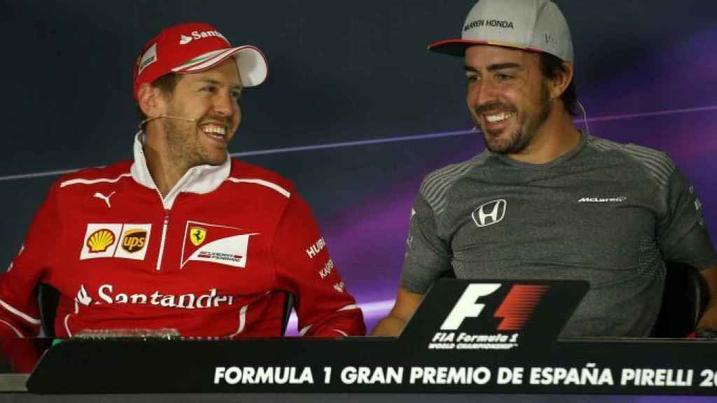 Vettel y Fernando Alonso