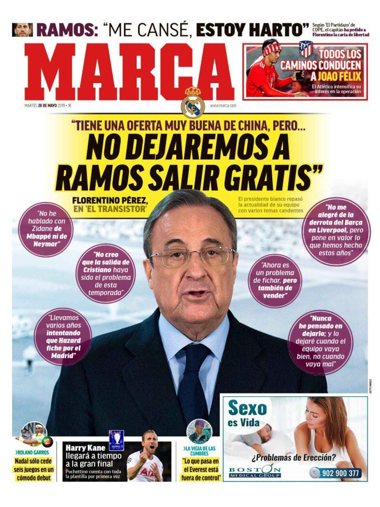 Portada Diario Marca (28/05/2019)