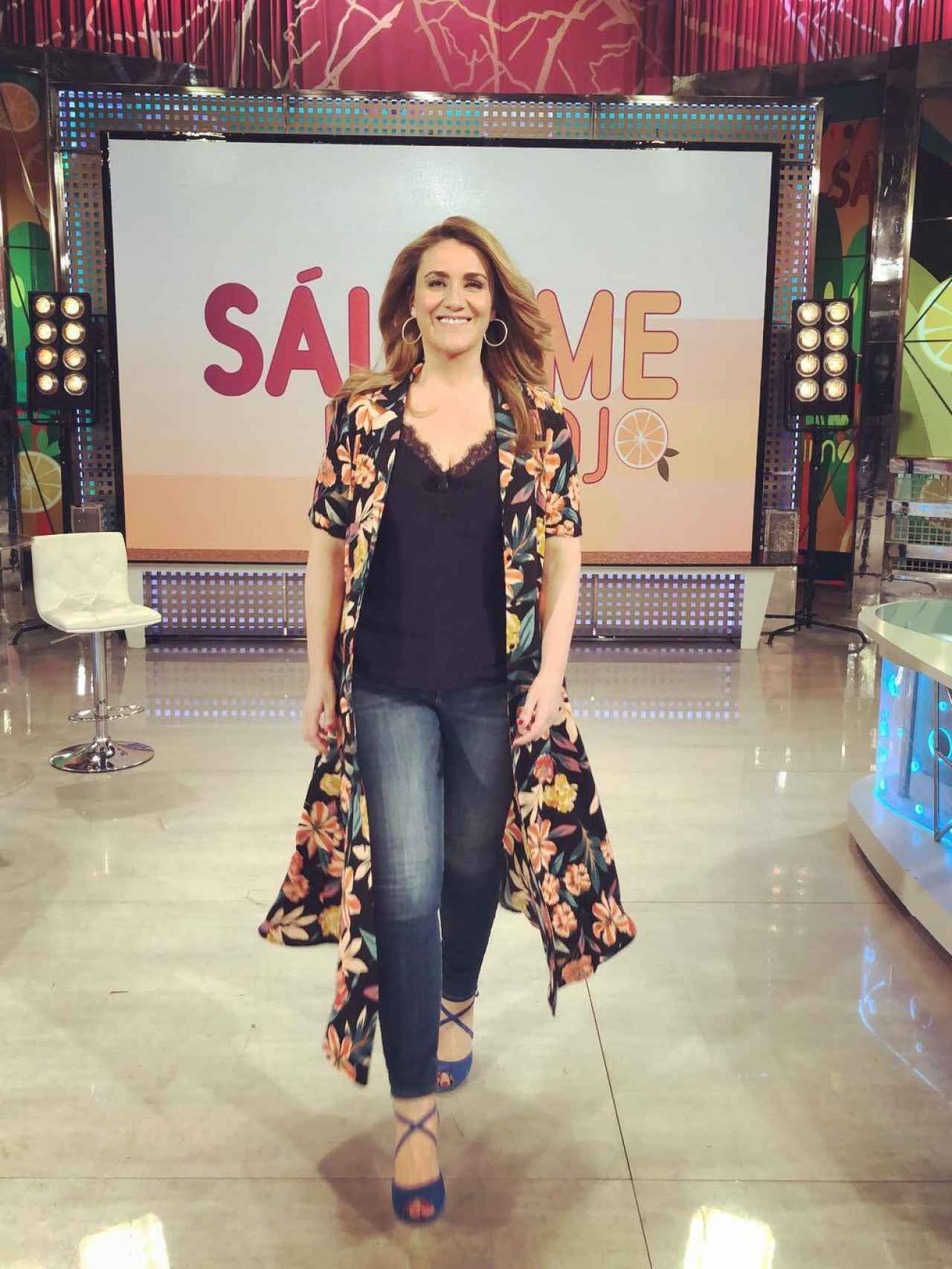 La presentadora Carlota Corredera en el programa 'Sálvame'.
