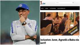 Reunión entre Sarri y Agnelli. Foto: Tuttosport