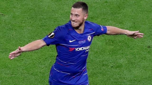 Eden Hazard, en la final de la Europa League 2019