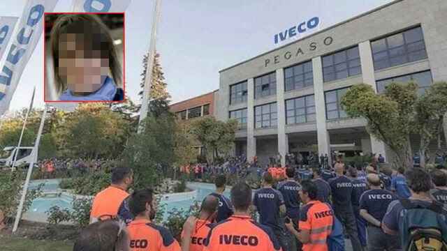 Concentración en las puertas de Iveco en repulsa de lo sucedido con el vídeo de Verónica.
