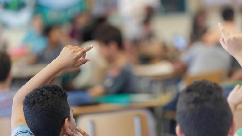 Alumnos en un aula.