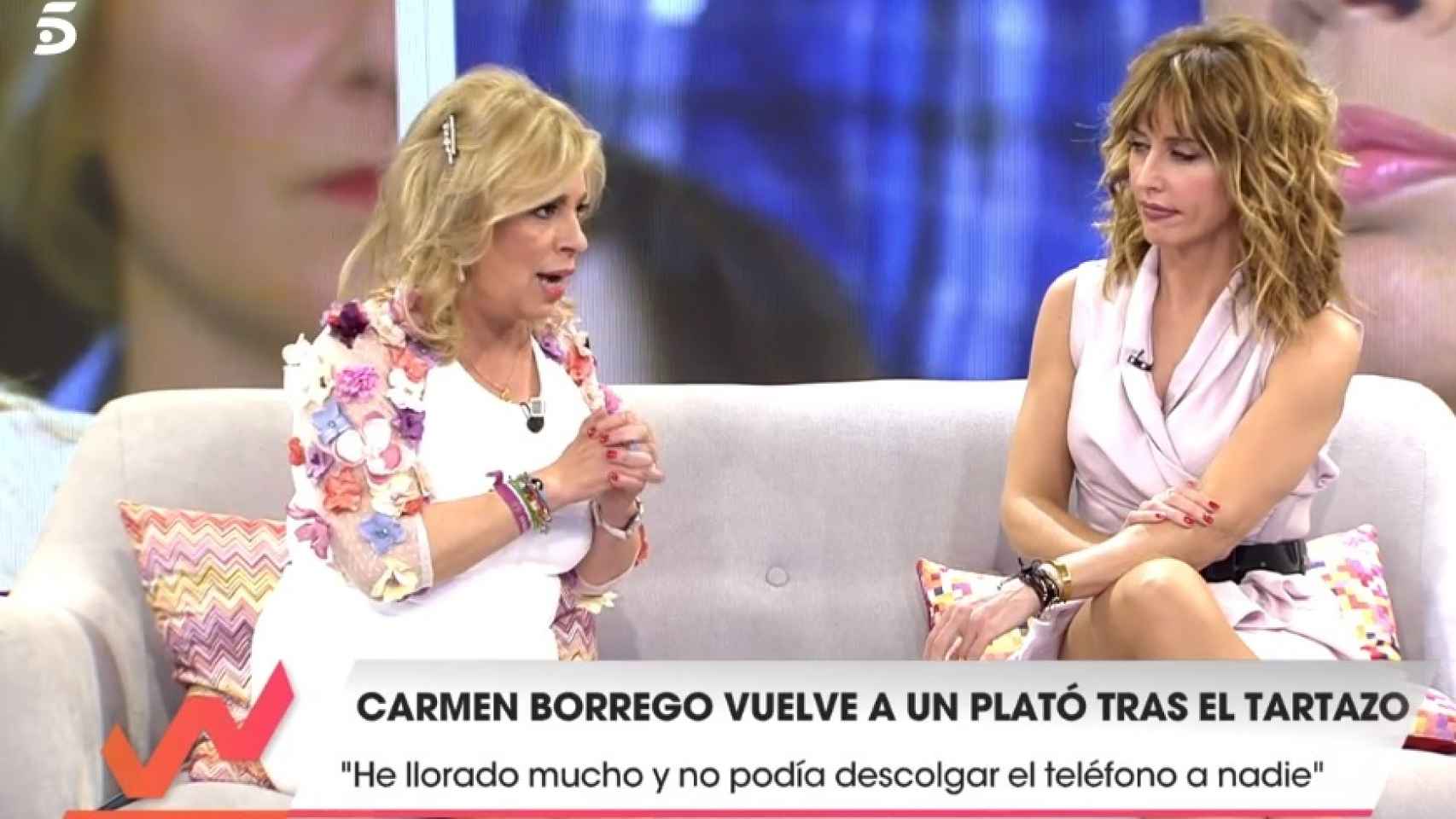 Carmen Borrego y Emma García en 'Viva la vida'.