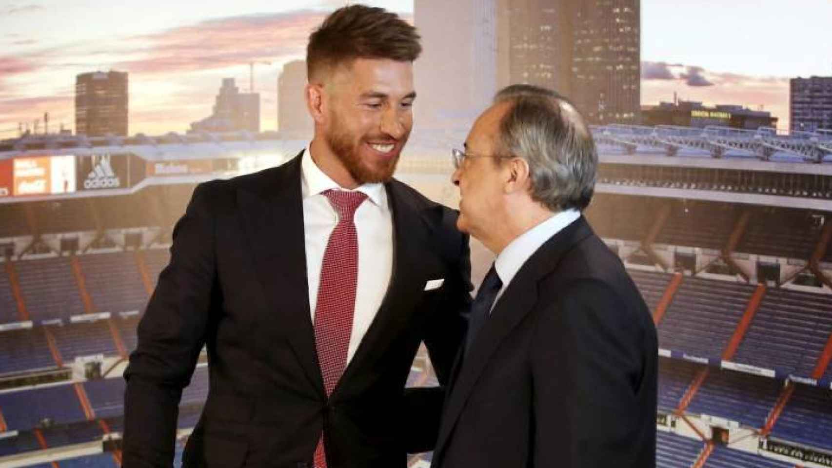 Sergio Ramos y Florentino Pérez