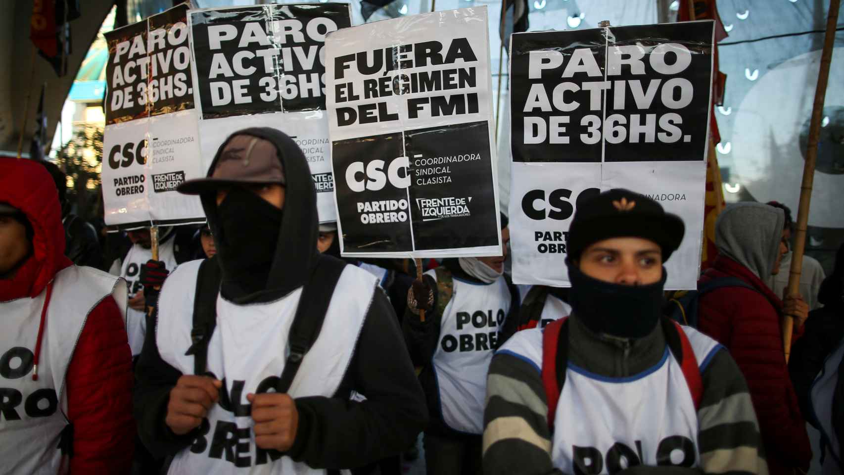 Macri afronta su quinta huelga general a cinco meses de las elecciones en Argentina