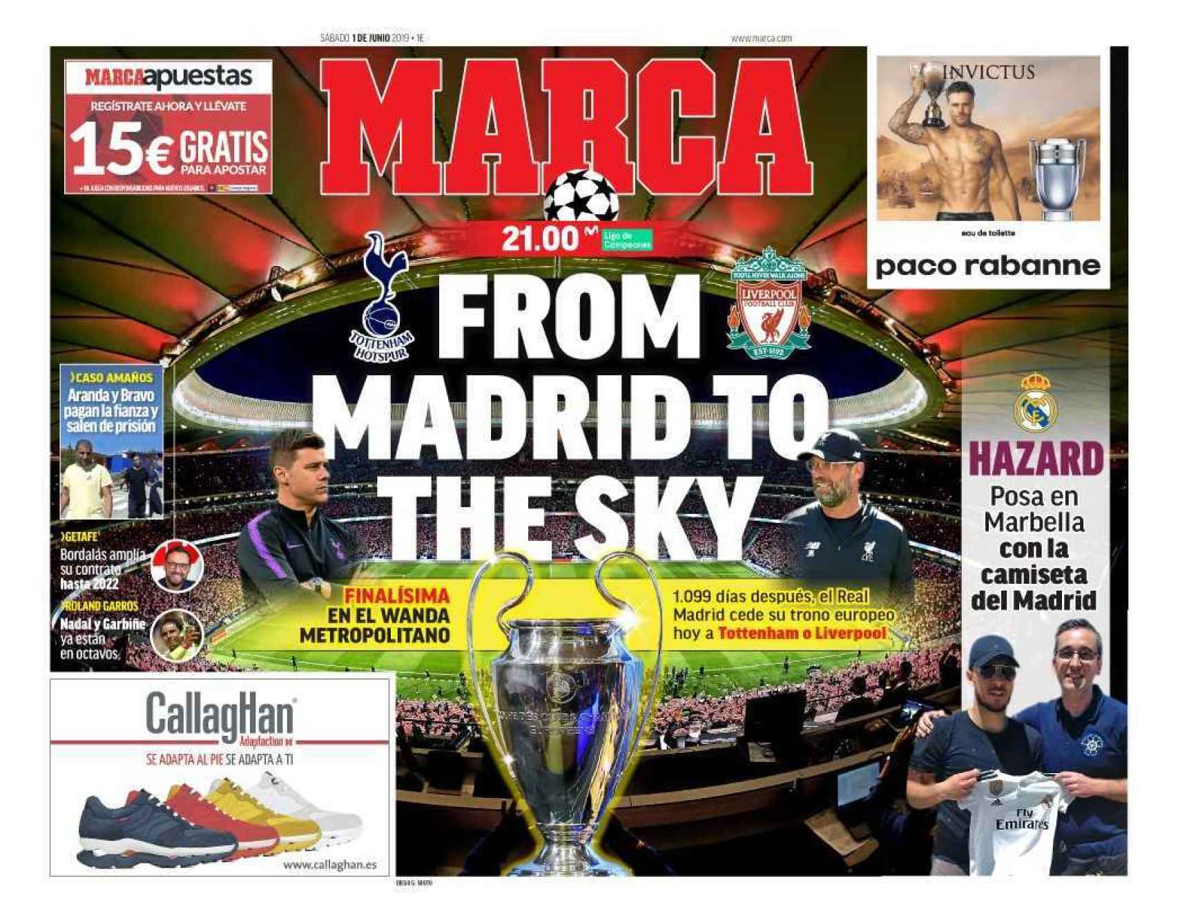 La portada del diario MARCA (01/06/2019)