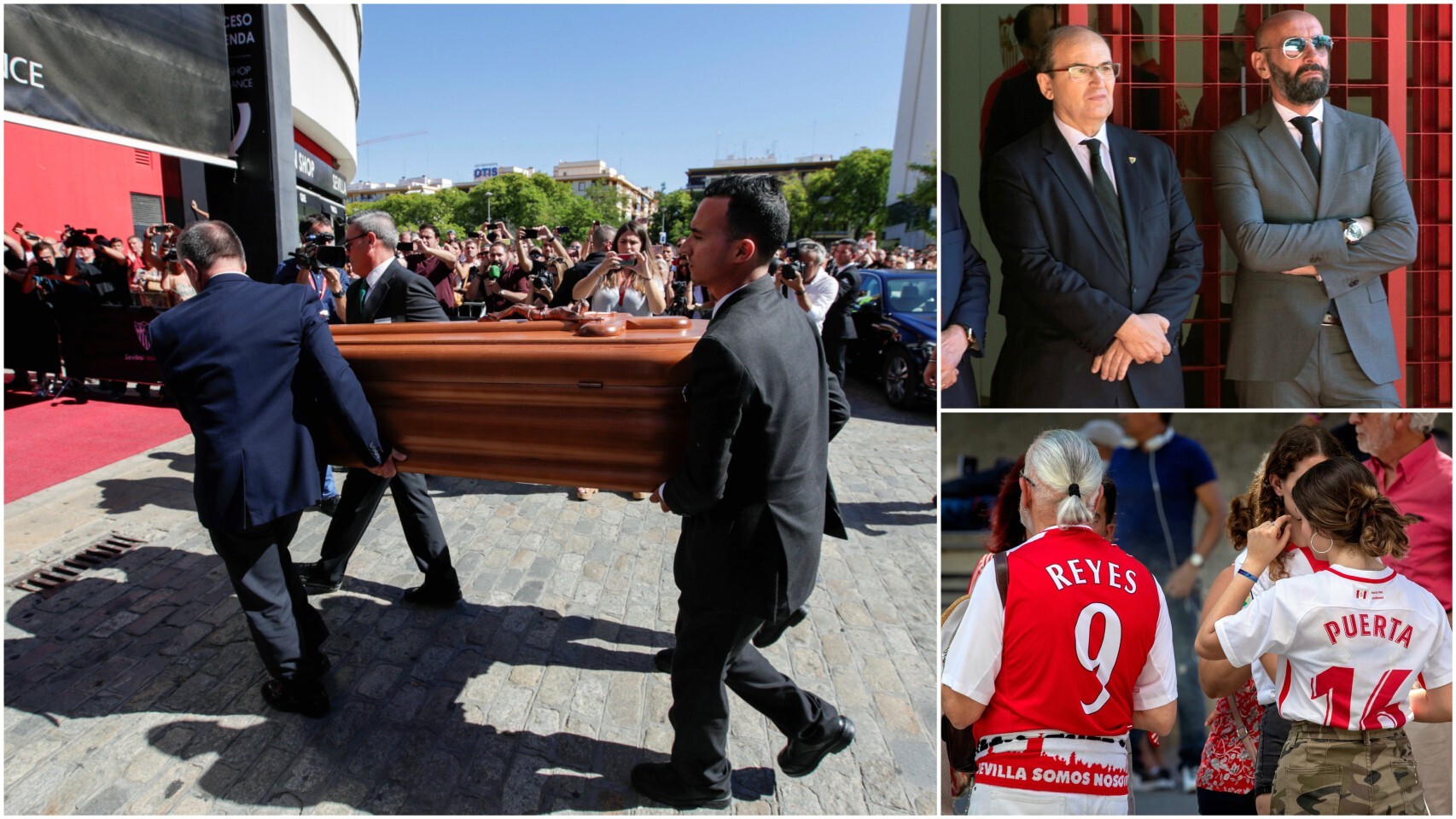 Vídeo: Así fue el emotivo adiós a José Antonio Reyes del mundo del fútbol  en el Sánchez Pizjuán