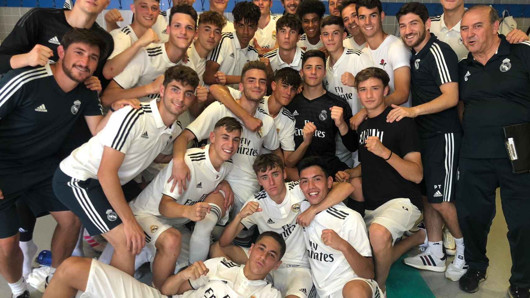 Celebración del Juvenil C del Real Madrid
