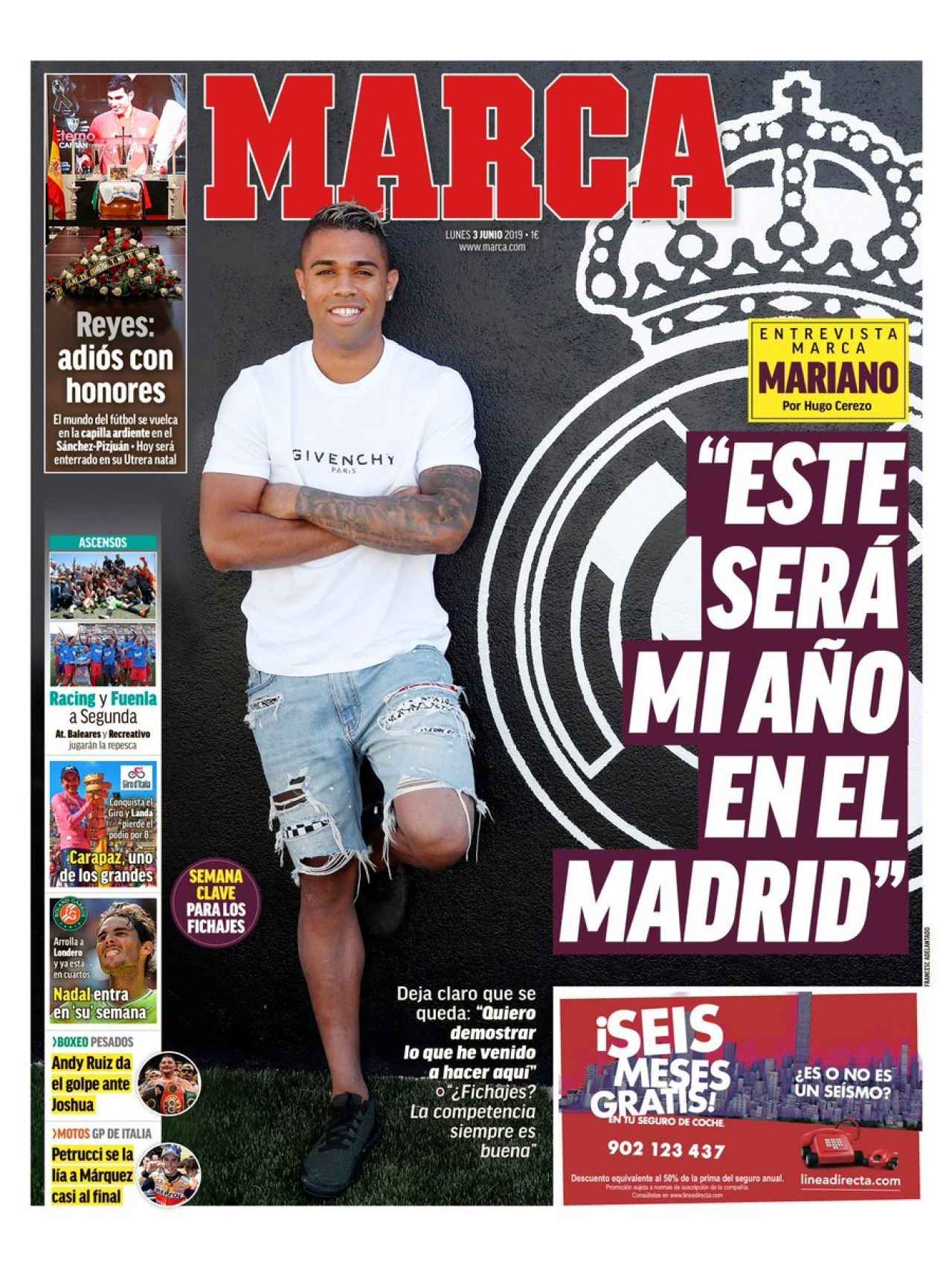 La portada del diario MARCA (03/06/2019)