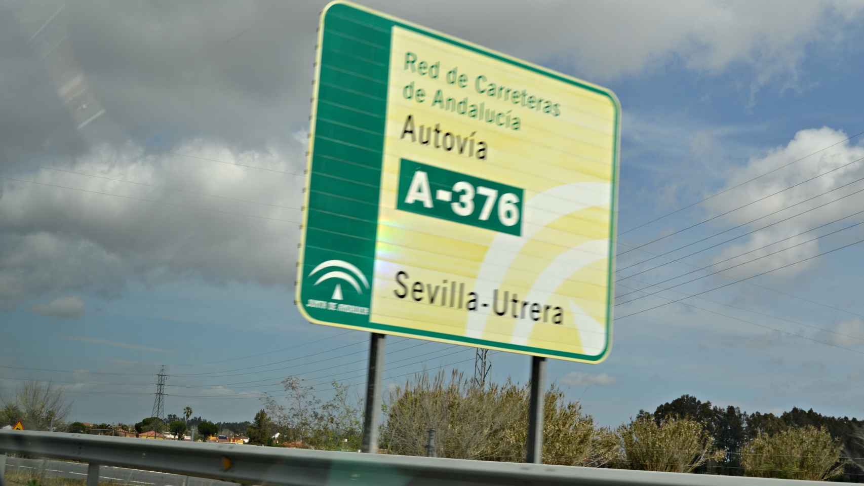 A-376 entre Sevilla y Utrera.