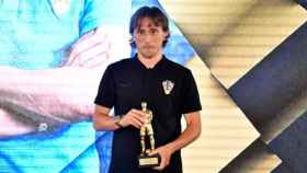 Modric, tras recoger el premio de mejor jugador croata