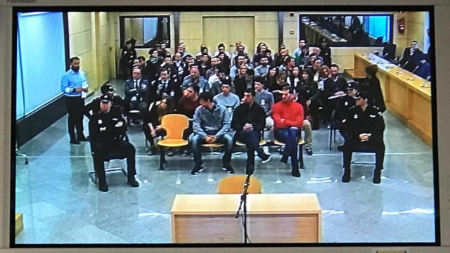 Juicio contra los acusados por pegar una paliza a dos guardias civiles y sus parejas en Alsasua (Navarra), en la Audiencia Nacional.