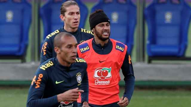 Neymar, en la concentración de Brasil