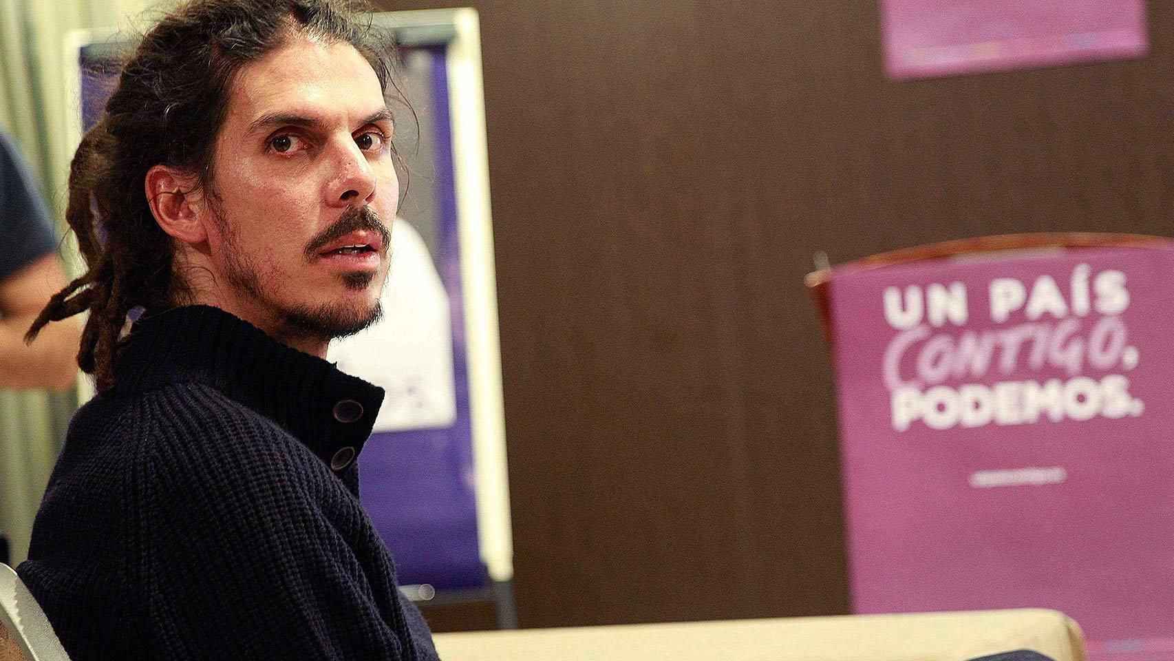 El secretario de organización de Podemos Alberto Rodríguez.