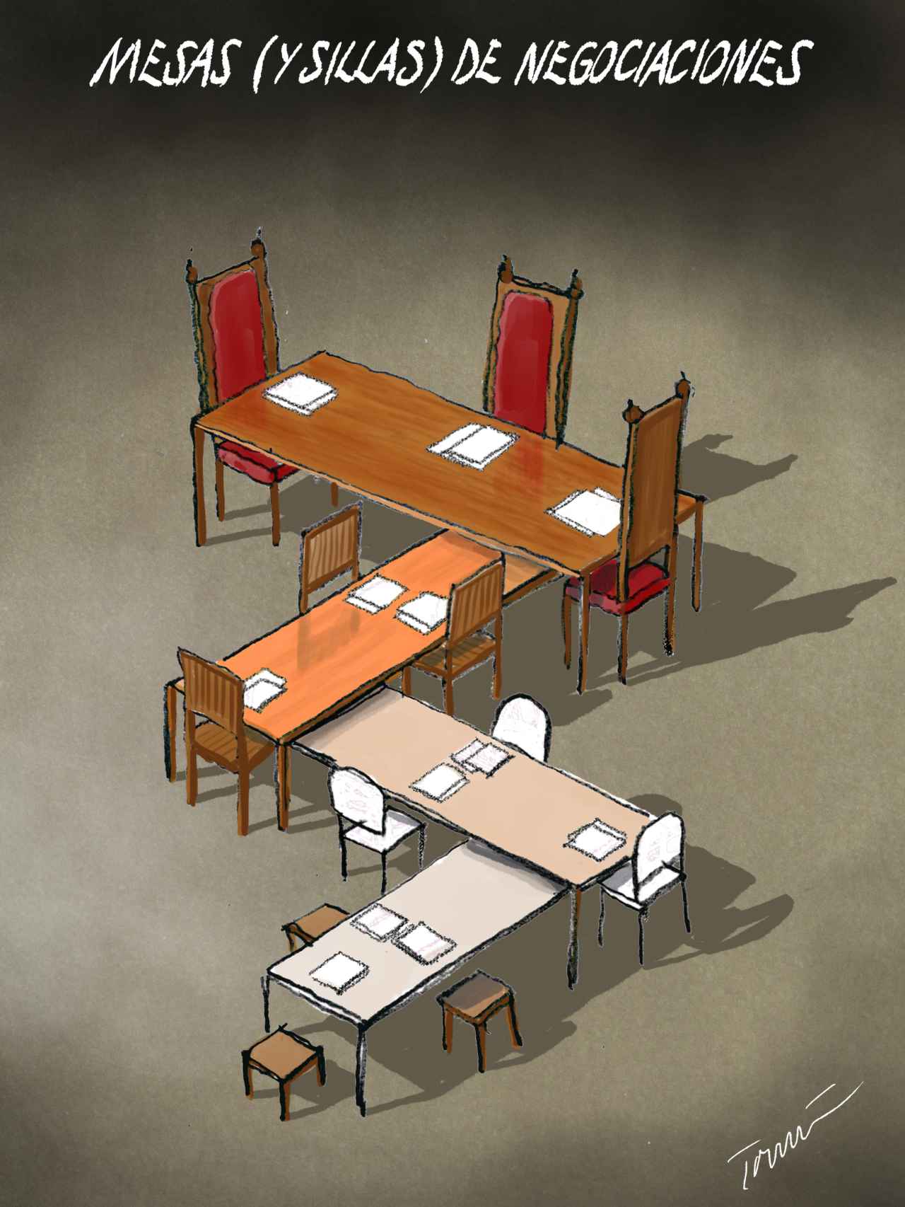 Mesas (y sillas) de negociaciones