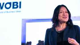 Charlene Li, durante su charla en el seminario WOBI.