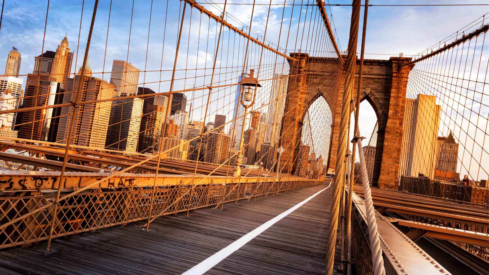 El Puente de Brooklyn en Nueva York.