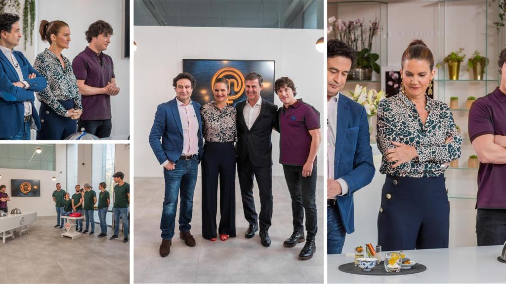 El jurado de 'MasterChef' junto al director de la clínica, Ricardo Ruiz.