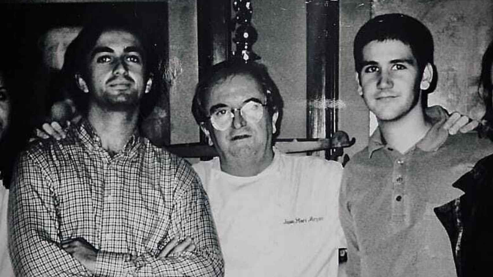 Dani García, a la derecha, con José Carlos García, a la izquierda, y Arzak en el centro, en 1997.