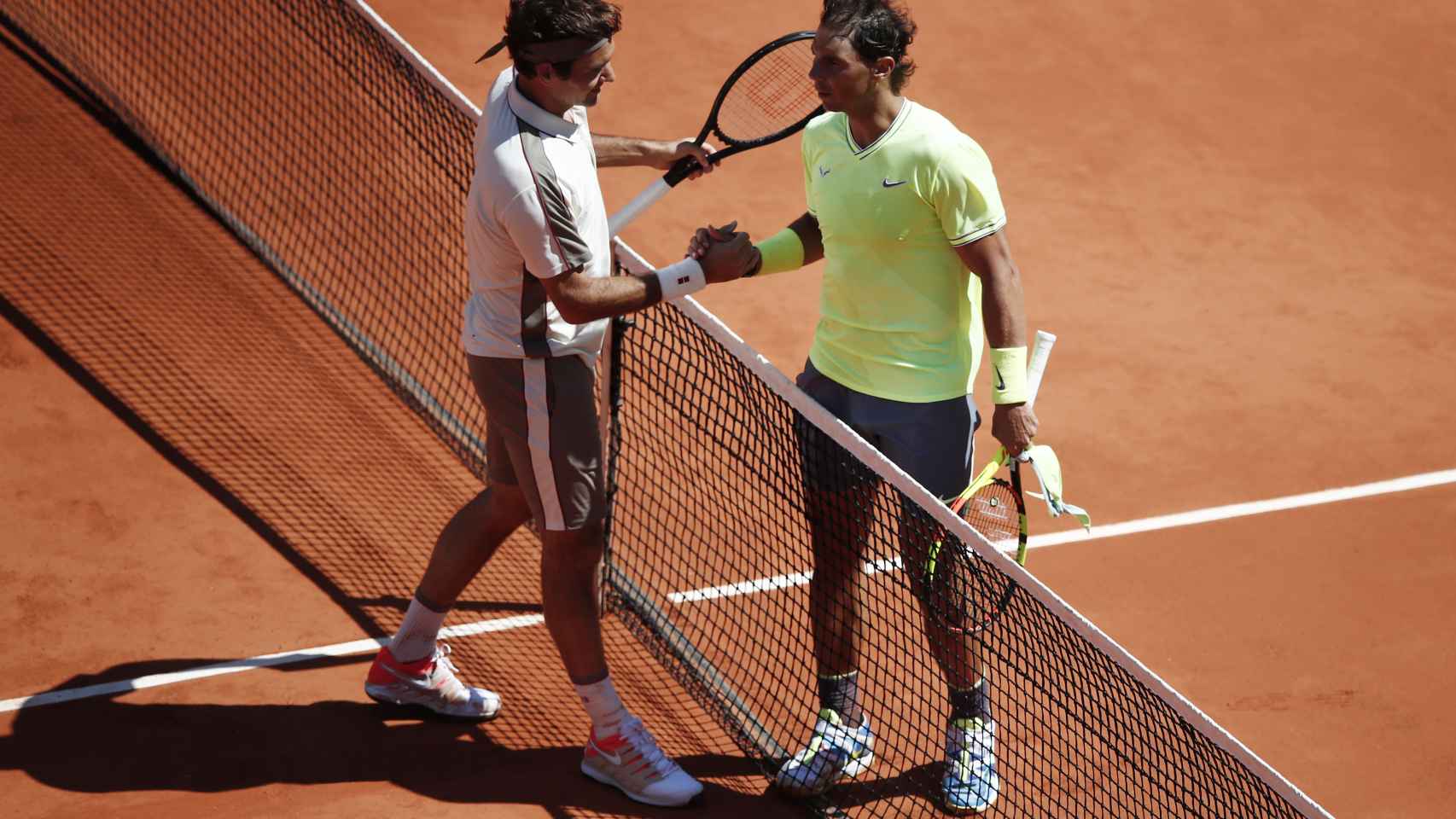 Nadal y Federer en Roland Garros