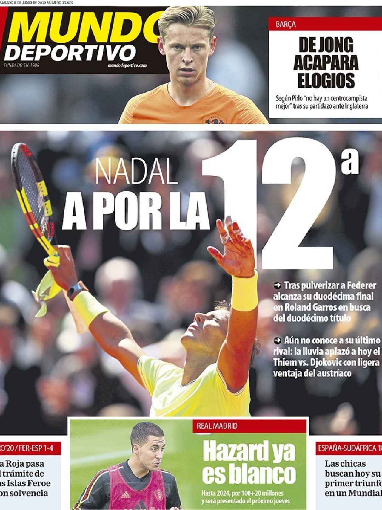 Portada diario Mundo Deportivo (08/06/2019)