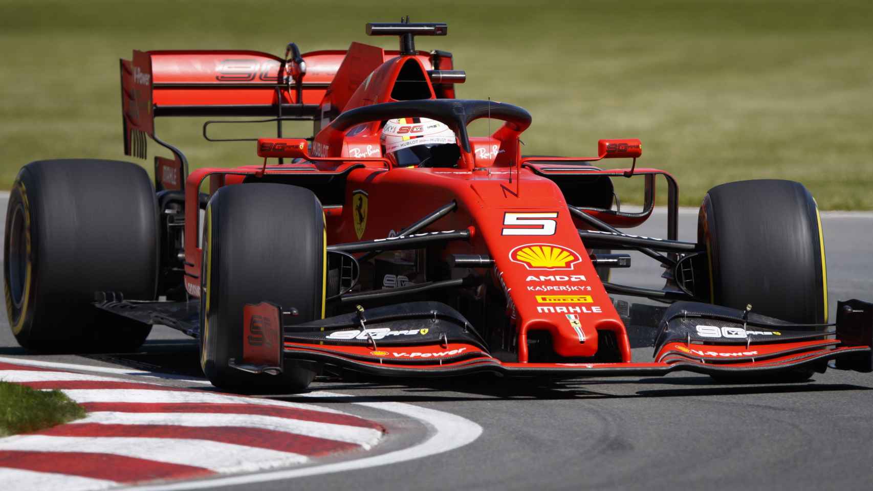 Vettel, durante el GP de Canadá