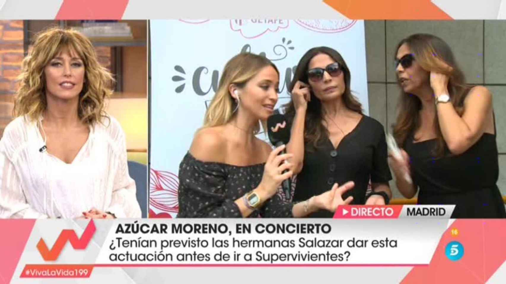 Las Azúcar Moreno durante su charla con Emma García en 'Viva la vida'.