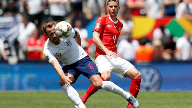 Harry Kane, en el Suiza - Inglaterra de la UEFA Nations League