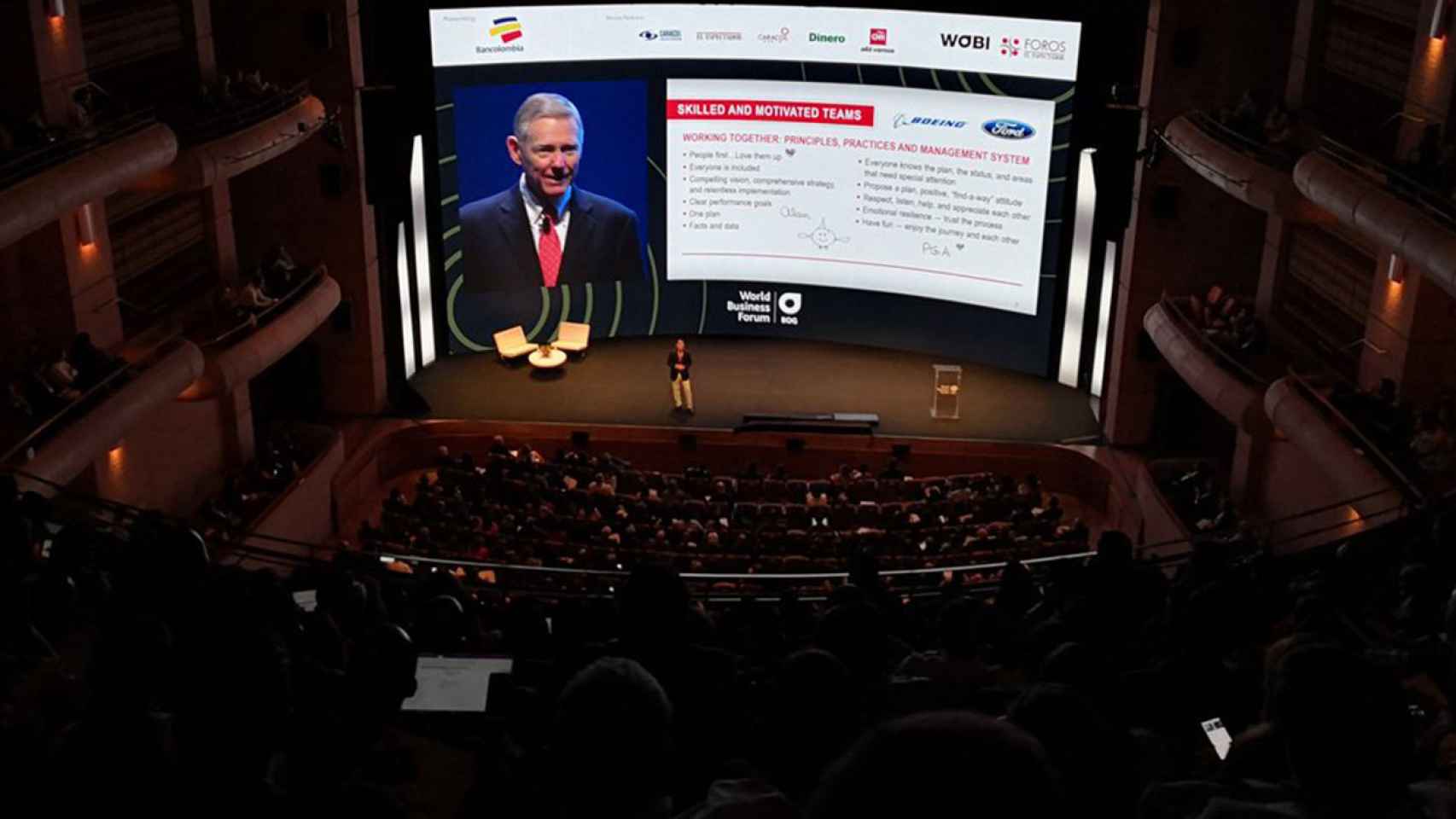 El Teatro Mayor Julio Mario Santodomingo ha sido el escenario del World Business Forum 2019.