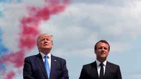 Donald Trump y Emmanuel Macron.