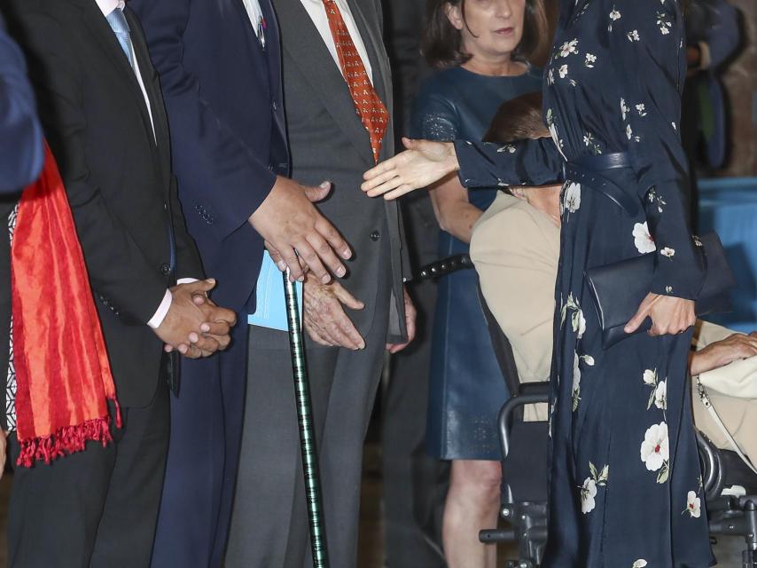 Detalle de los tacones de Magrit que ha lucido la reina Letizia.