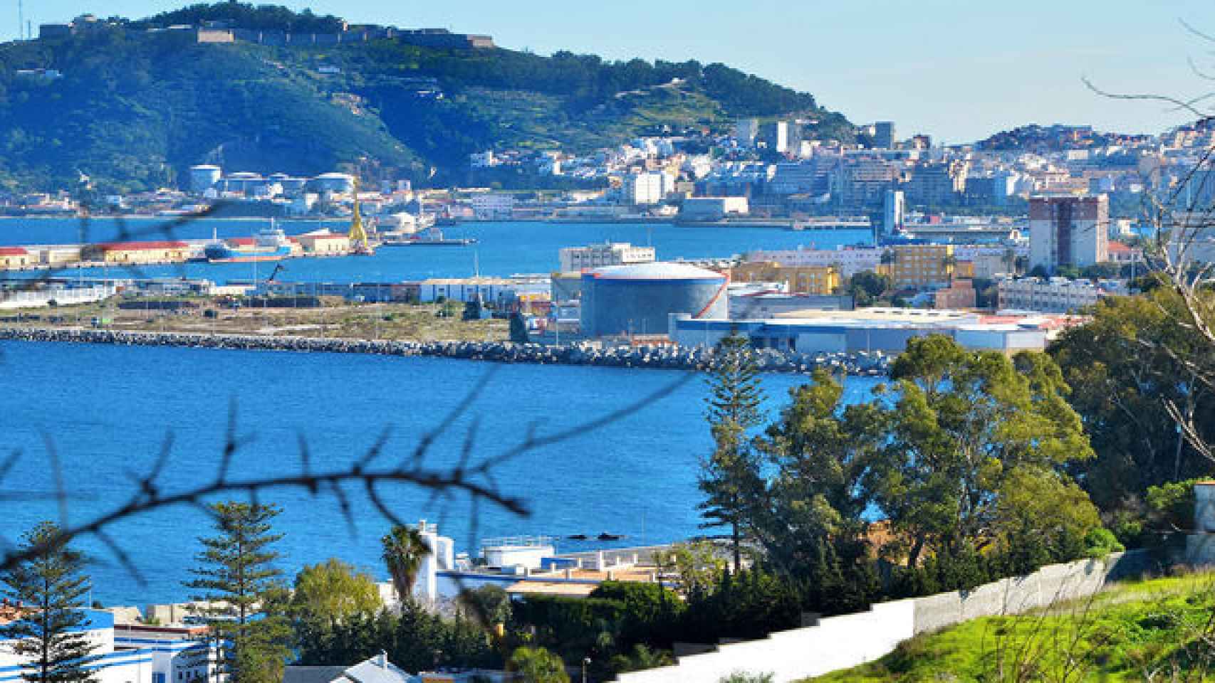 Vista de la costa de Ceuta.