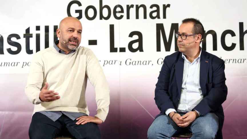José García Molina y Juan Ramón Crespo, en una imagen de archivo de Óscar Huertas