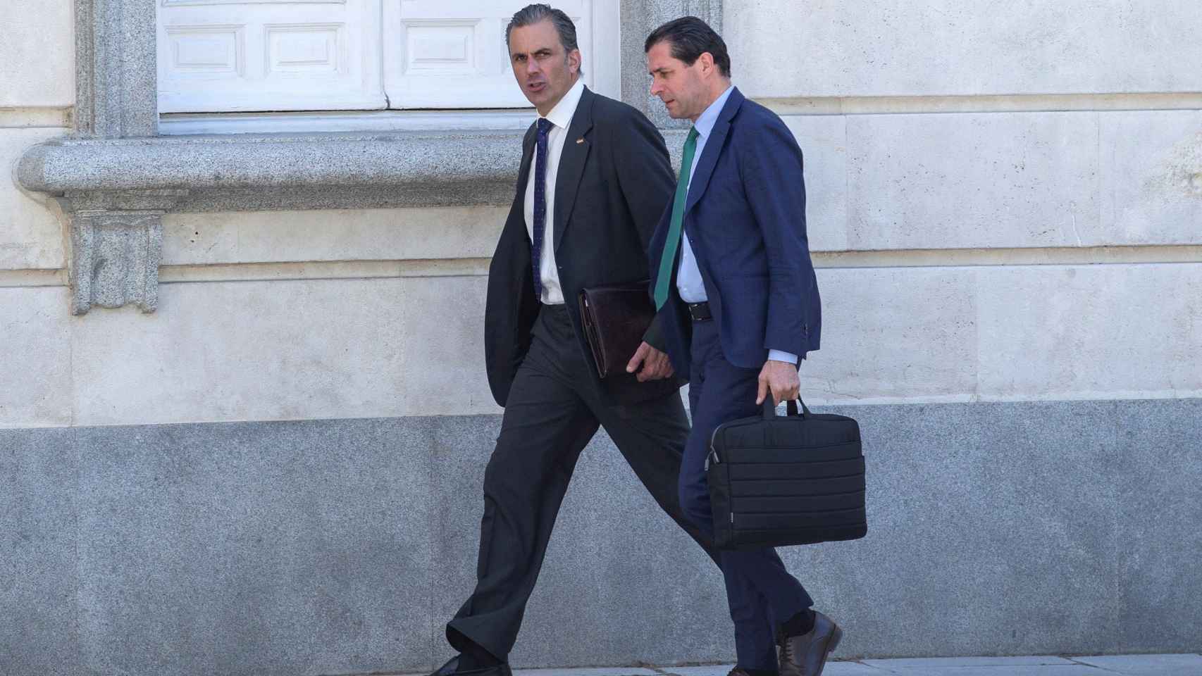 El secretario general de Vox, Javier Ortega Smith, a su llegada al Tribunal Supremo para asistir a la última sesión del juicio del 1-O.