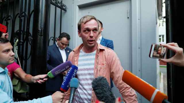 El periodista Ivan Golunov tras su liberación.