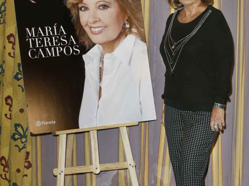 Teresa Campos en la presentación de su último libro en 2014.