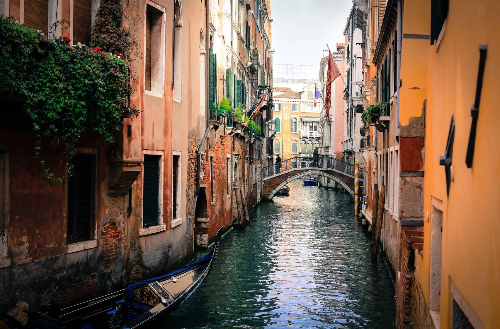 Los canales de Venecia, símbolo de la ciudad.