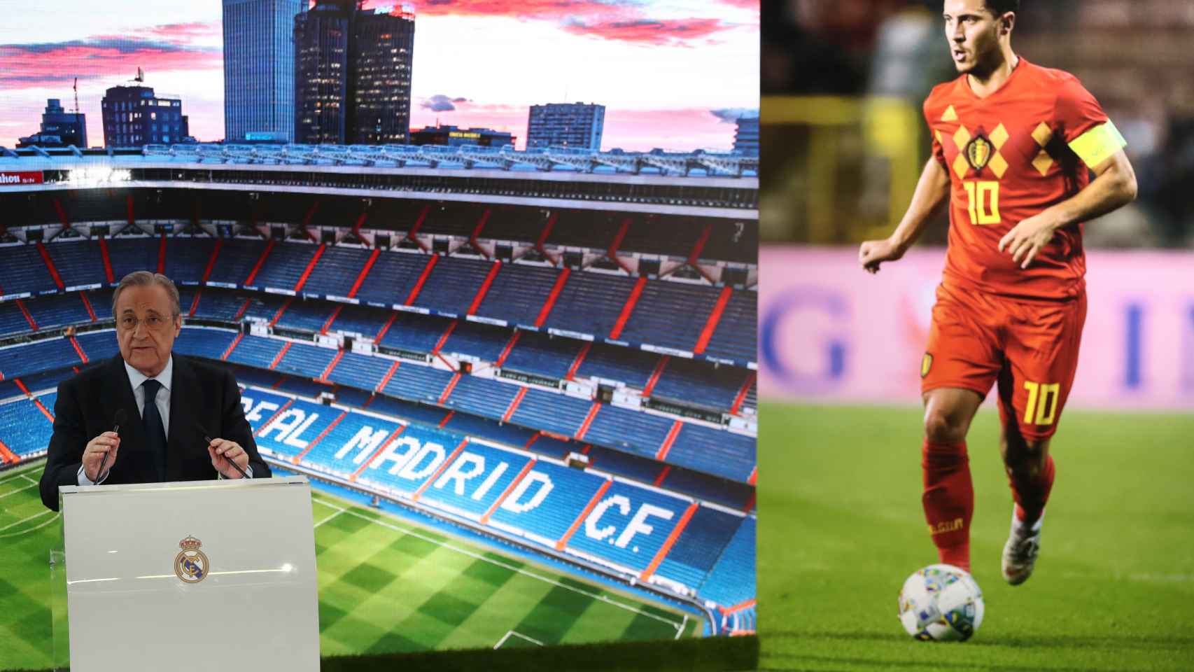 Florentino Pérez habla sobre Hazard y el Real Madrid