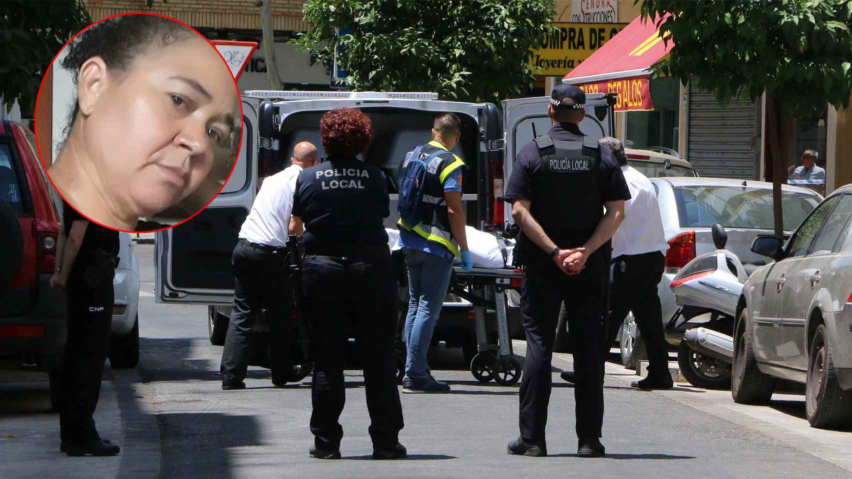 Ana Lúcia da Silvia, arriba a la izquierda. La Policía traslada los cadáveres al Instituto de Medicina Legal.