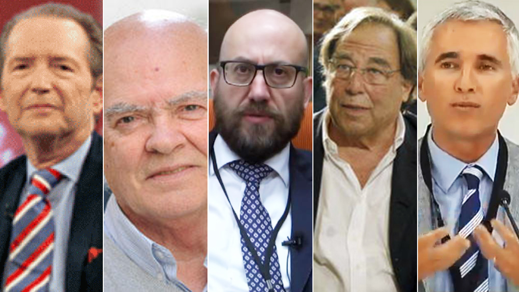 Roberto Blanco, José Antonio Portero, Carlos Ruiz Miguel, Francesc de Carreras y Javier Tajadura.