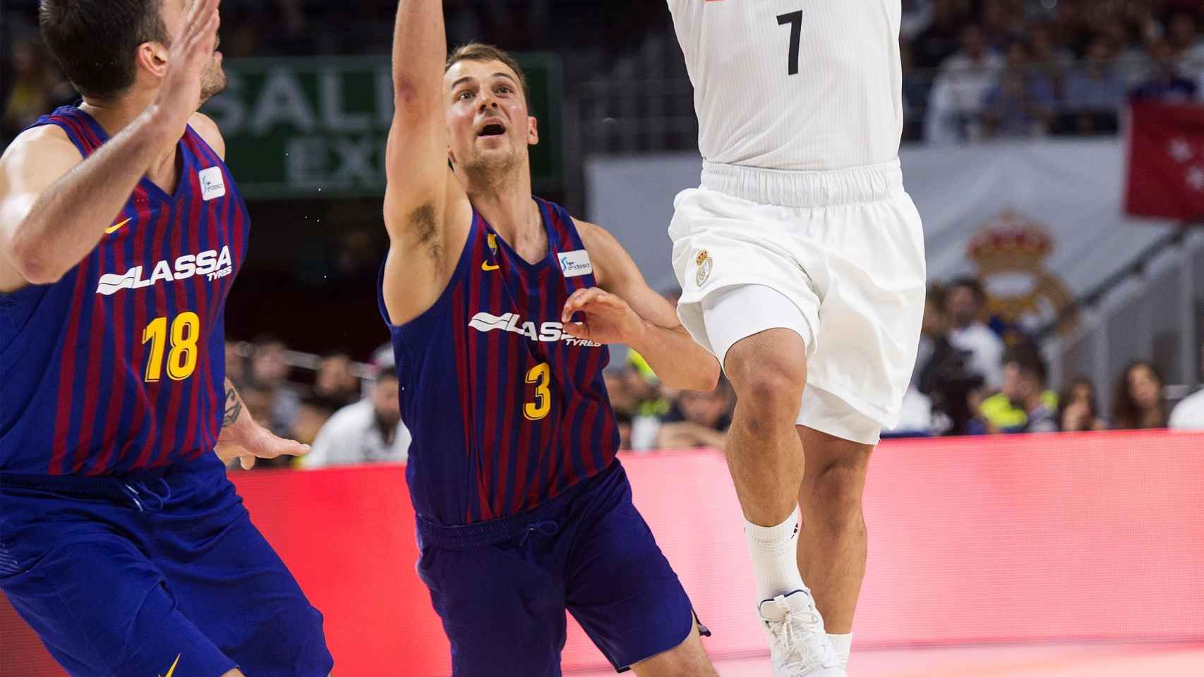 Facundo Campazzo, en el Real Madrid - Barcelona Lassa de la final de la ACB