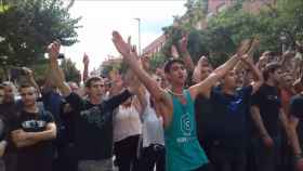 Independentistas de Sant Joan de Vilatorrada durante el referéndum ilegal del 1-O