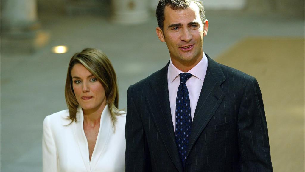 Letizia y Felipe en noviembre de 203 durante la pedida de mano
