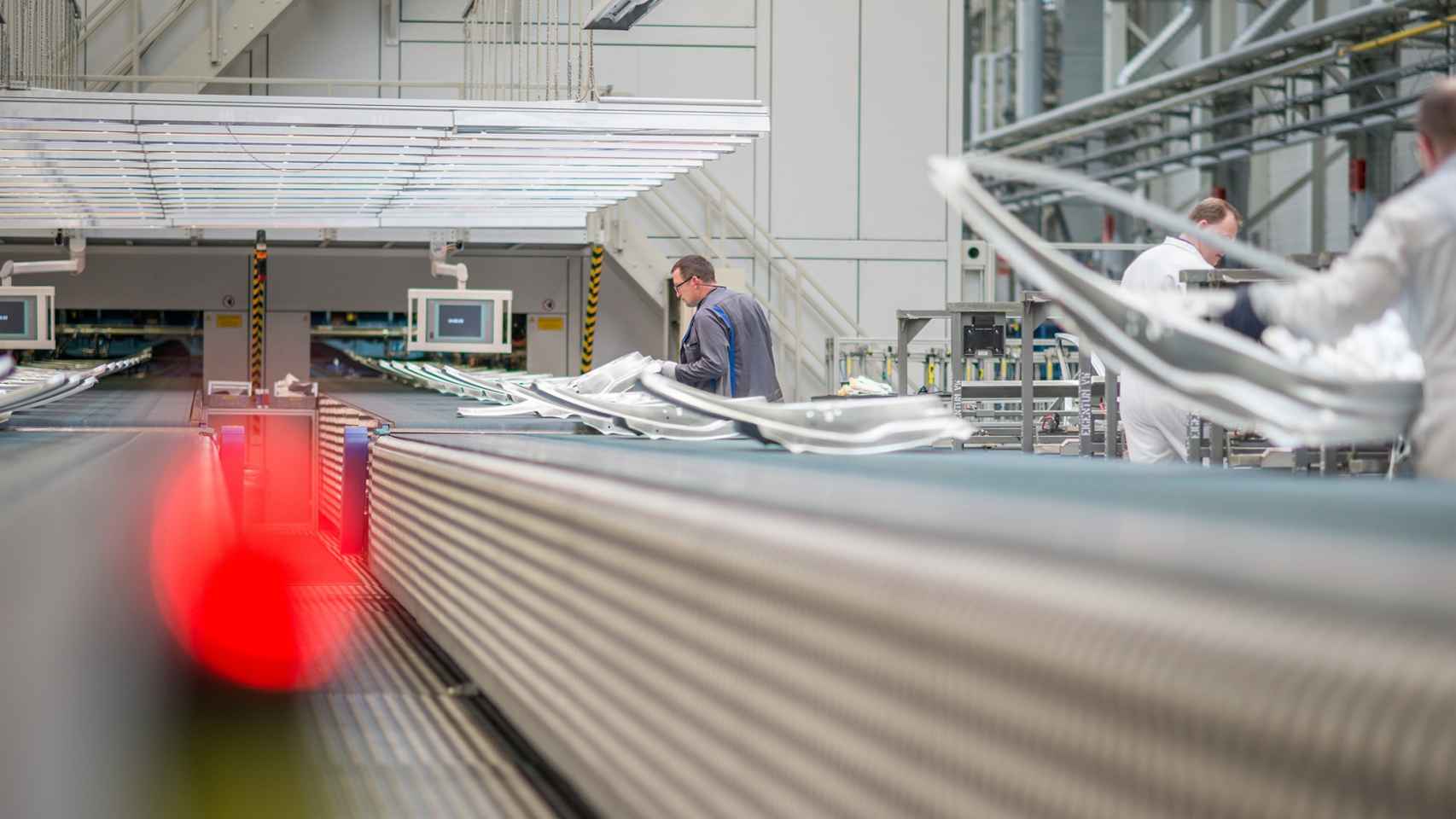 Una de las líneas de producción de Siemens.